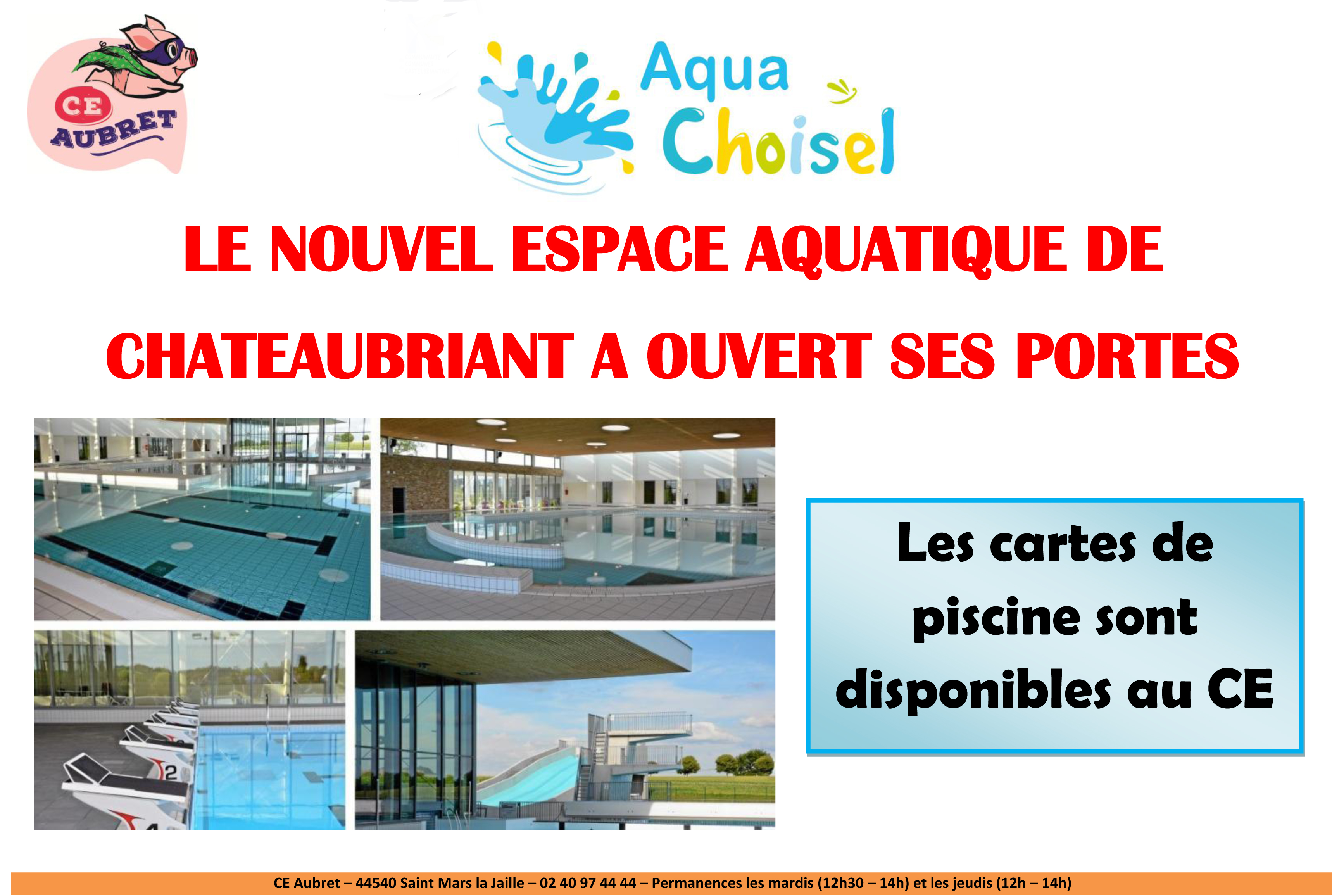 Affiche piscine Châteaubriant